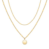 Sun Dainty Gold Choker Necklaces